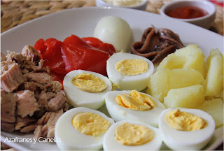 ingredientes para huevos rellenos