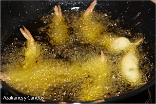 frito de gambas tempura