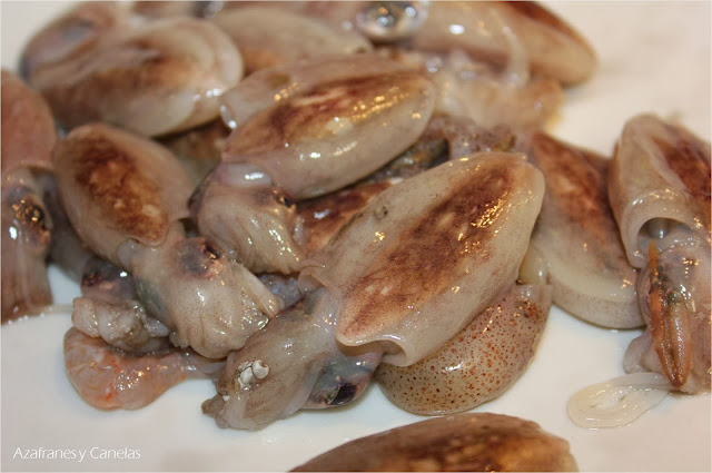 choquitos pequeños a la plancha