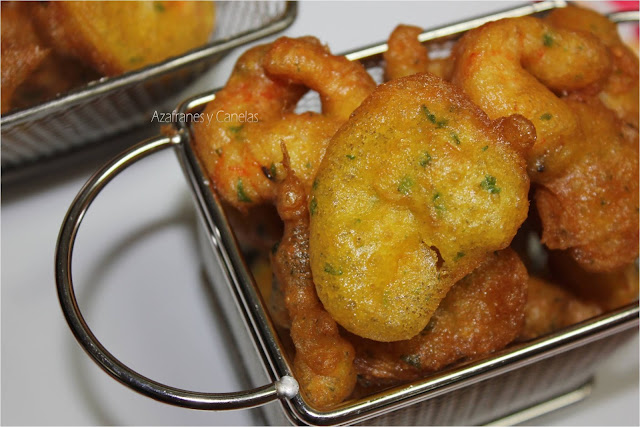 buñuelos de gambas