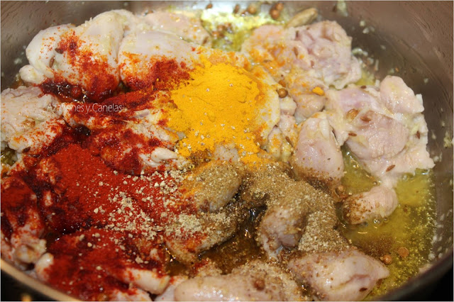especias de pollo al curry
