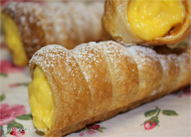 Recetas sencillas y dulces para disfrutar en Navidad. Canutillo de crema, una tradición infalible