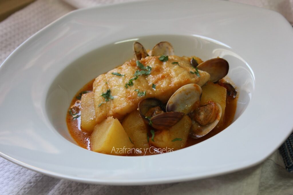 Patatas guisadas con bacalao