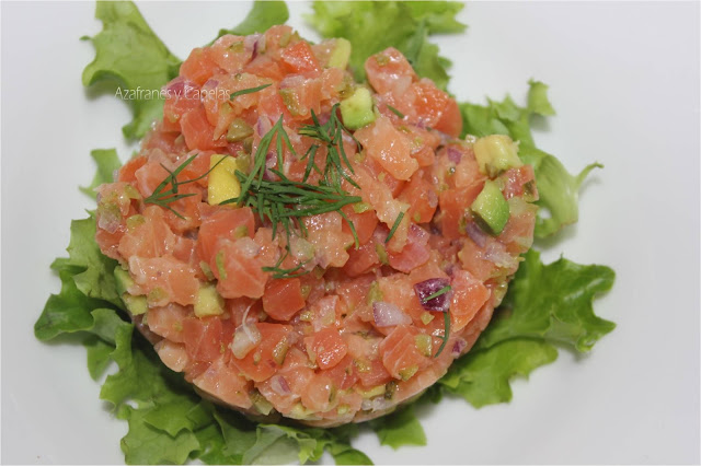 Tartar de salmón extra