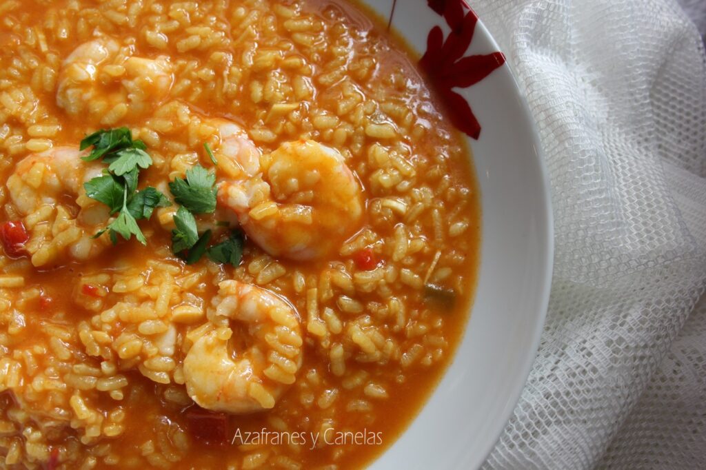 Arroz con gambones