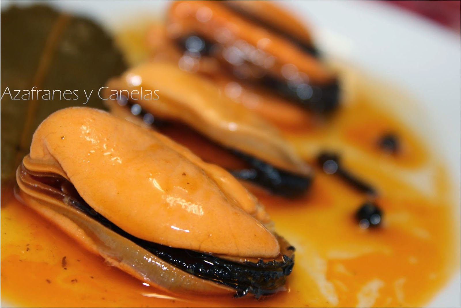 Mejillones en escabeche - Azafranes y Canelas