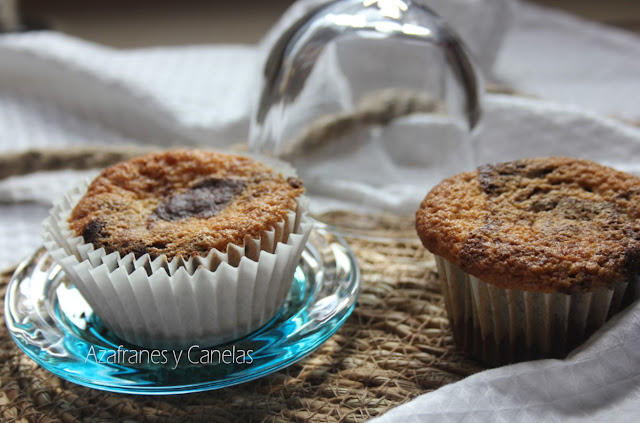 Muffins de vainilla y chocolate - Azafranes y Canelas