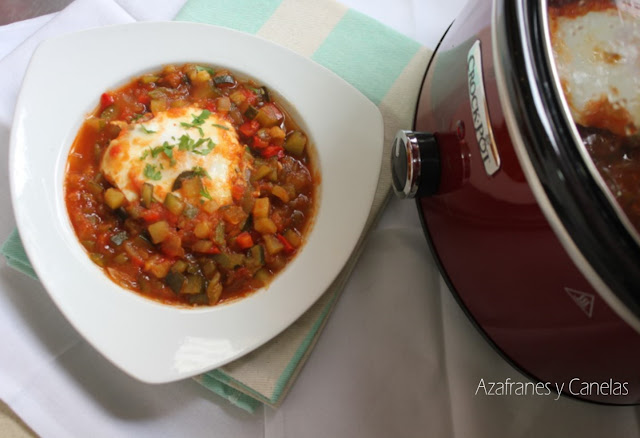 Pisto de verduras en crockpot