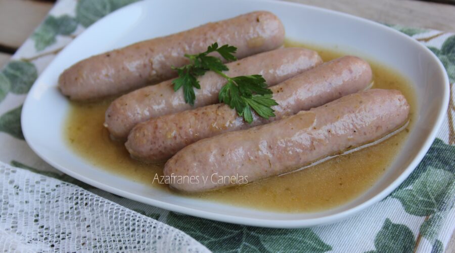 salchichas al vino
