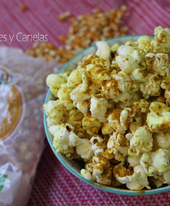 Palomitas con curry en olla