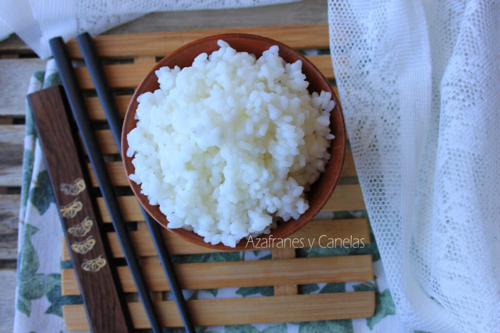 arroz shari para sushi