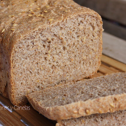 pan de espelta integral y lino