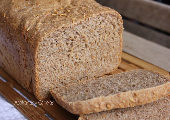 pan de espelta integral y lino