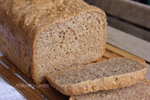 pan de espelta integral y lino