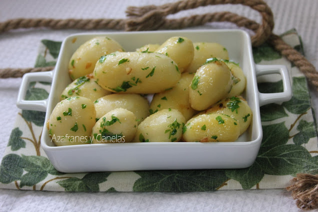 patatas ajo limón