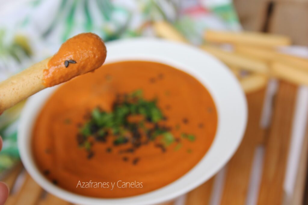 Crema de sardinas y pimientos del piquillo