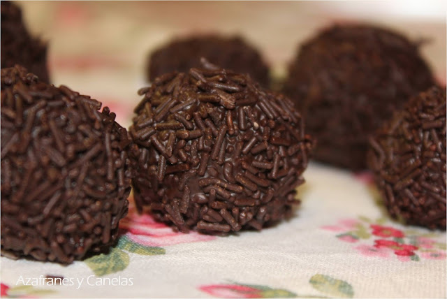 trufas de chocolate