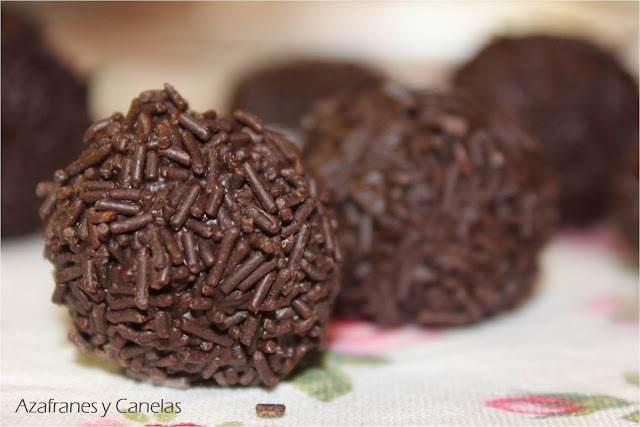 trufas de chocolate