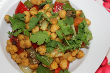 garbanzos en wok