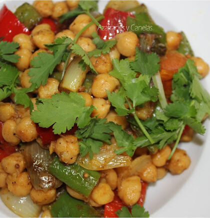 garbanzos en wok