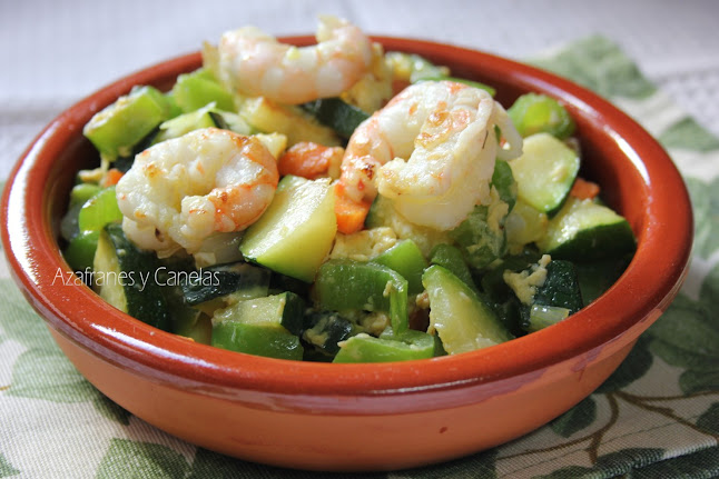  Panaché de Verduras con Langostinos