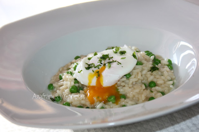 risotto de guisantes