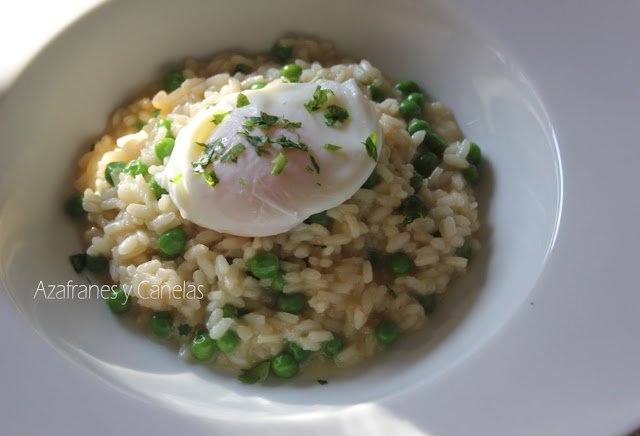 risotto de guisantes