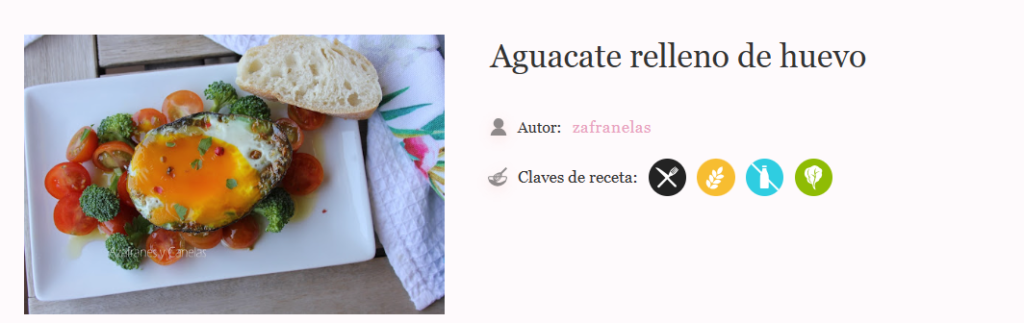 aguacate relleno libre de gluten