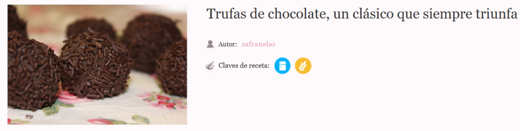 trufas de chocolate