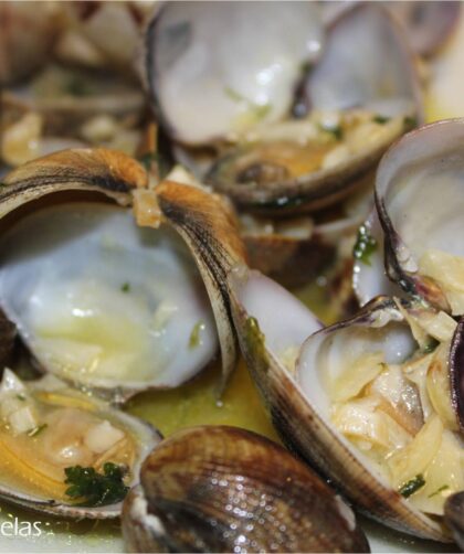 almejas al ajillo