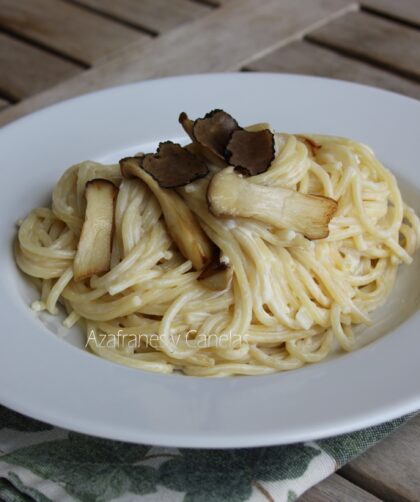espaguetis a la crema