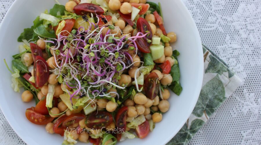 ensalada de garbanzos