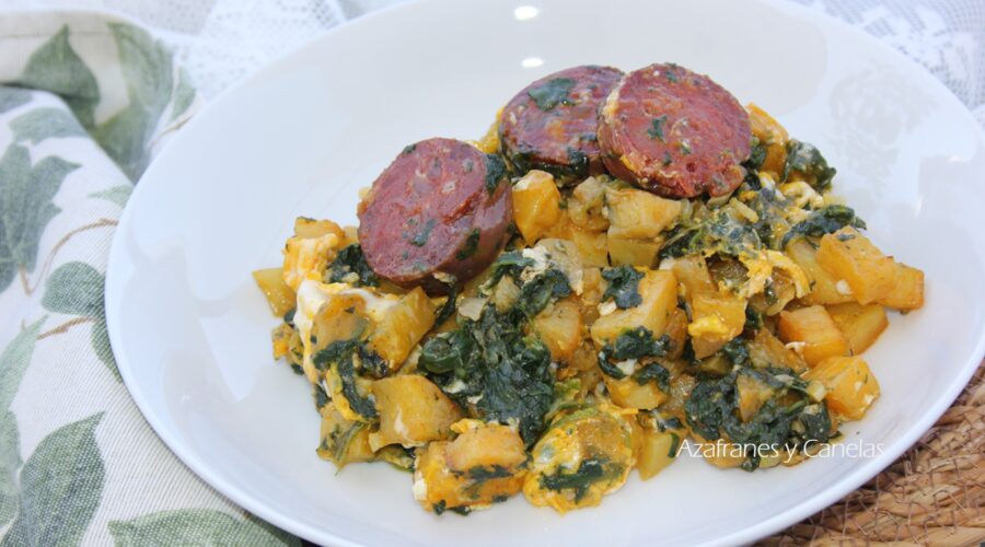patatas revueltas chorizo