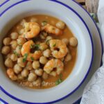 garbanzos con langostinos
