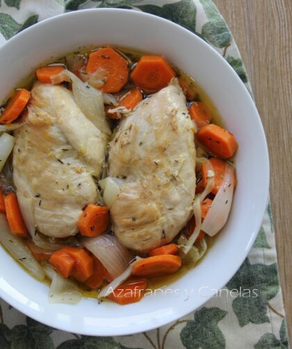 pechuga de pollo en escabeche