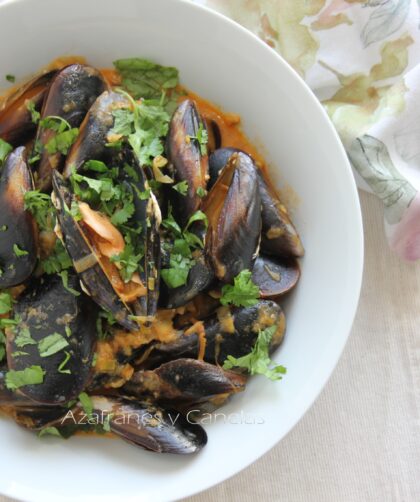 mejillones en salsa picante