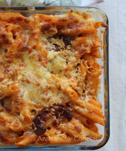 macarrones con chorizo