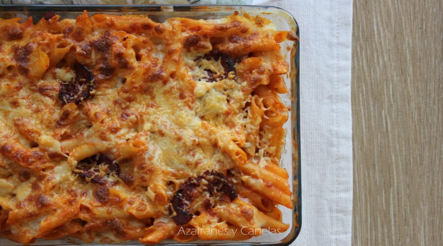 macarrones con chorizo