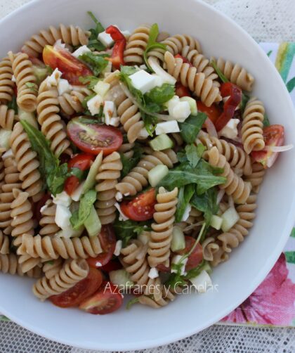 ensalada de pasta integral