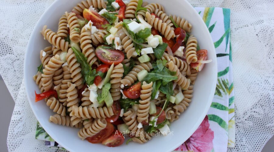 ensalada de pasta integral