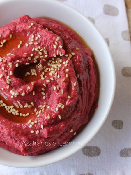hummus de remolacha