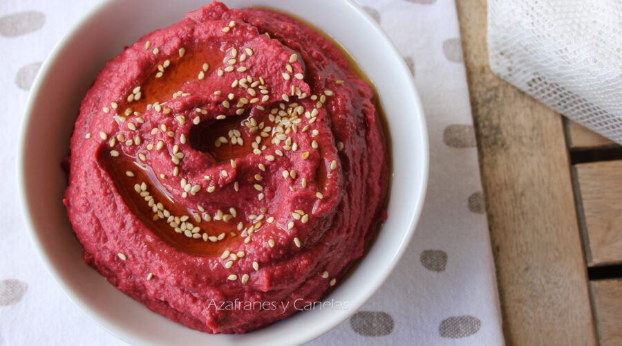 hummus de remolacha