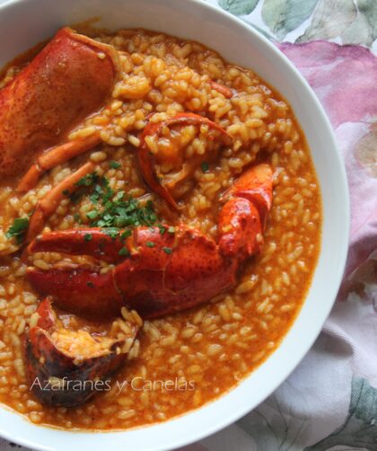 arroz caldoso con bogavante