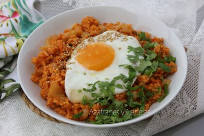arroz kimchi