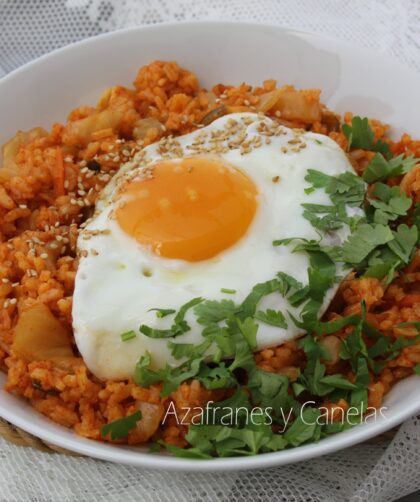 arroz kimchi