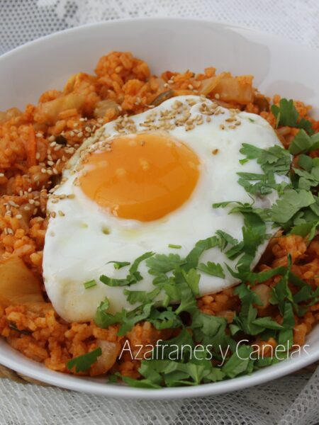 arroz kimchi