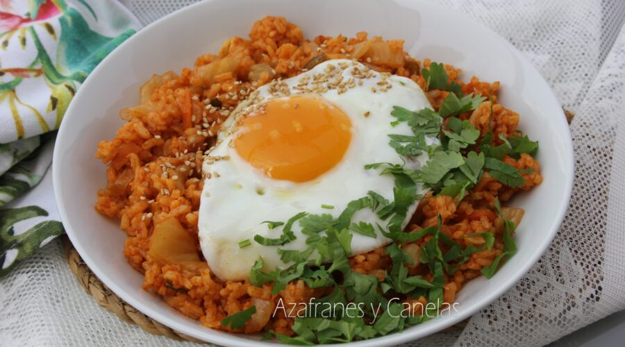 arroz kimchi
