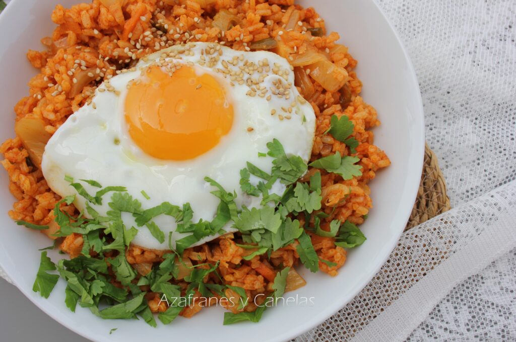 arroz frito con kimchi