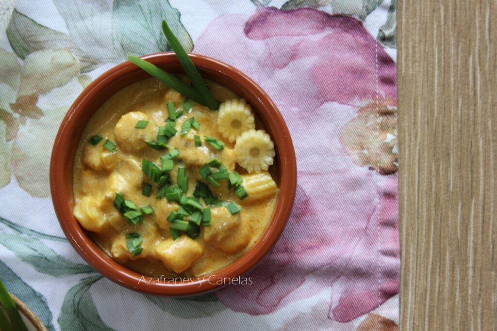 curry amarillo de gambas