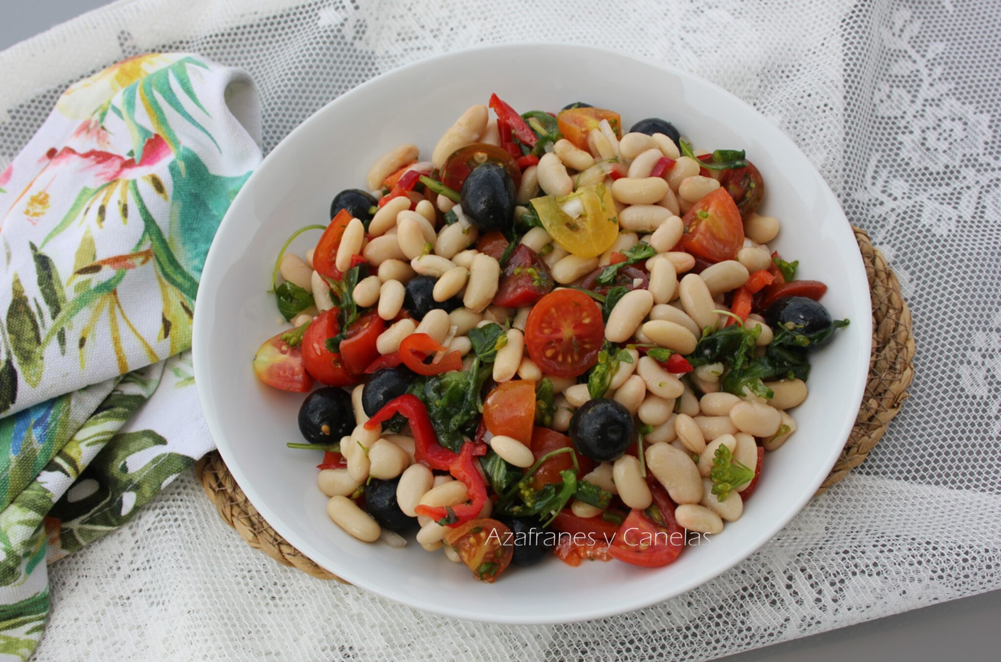 Ensalada de Judías Blancas, una ensalada que Sabe a Verano - Azafranes